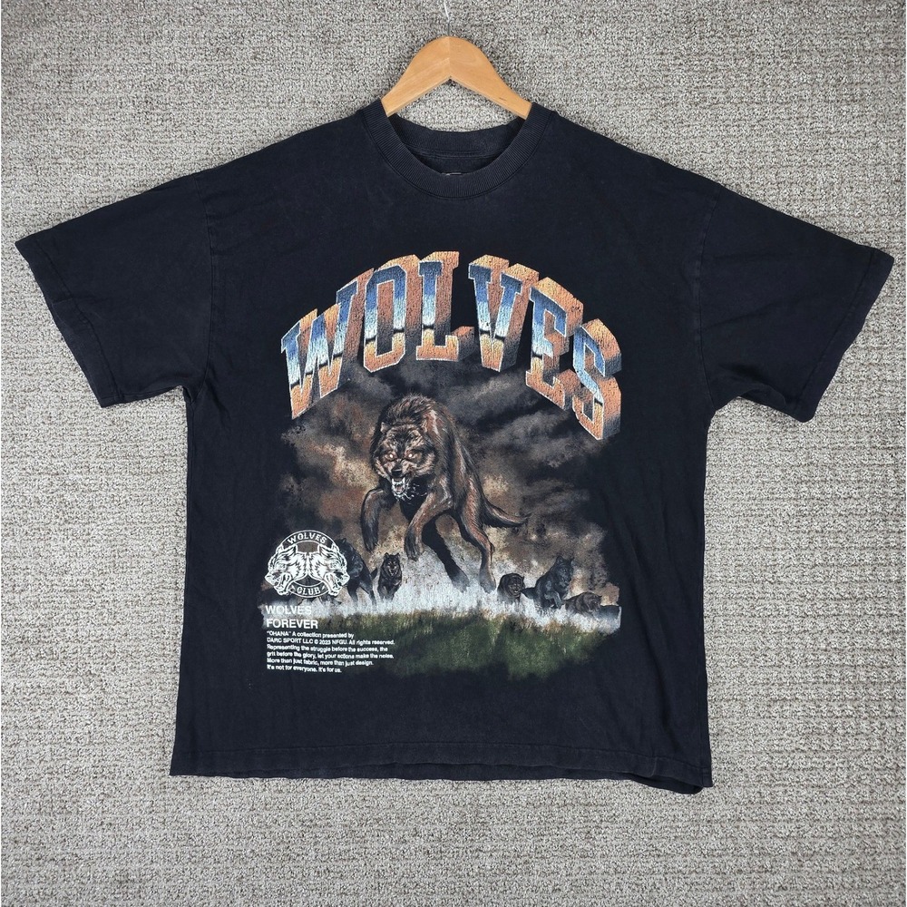 Darc‎ Sport Wolves Ohana Forever 2023 Tour T-Shirt Black Mens Large #/1000